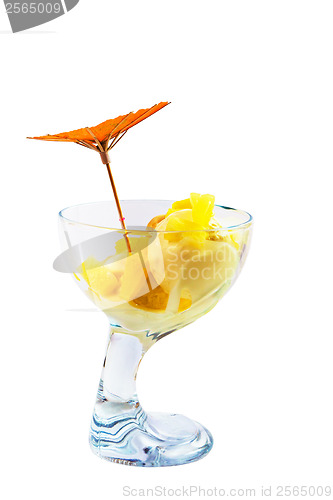 Image of ice cream and cup a isolated on white background clipping path
