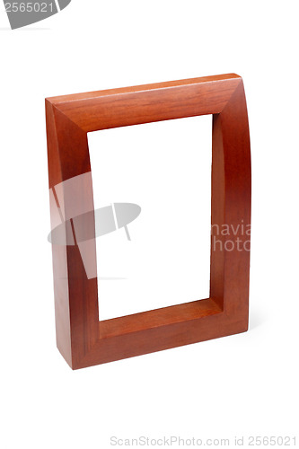 Image of wooden picture frame isolated