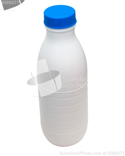 Image of plastic bottle isolated on white background clipping path