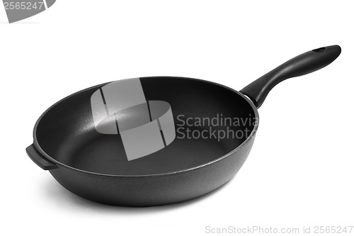 Image of pan black frying isolated on white background