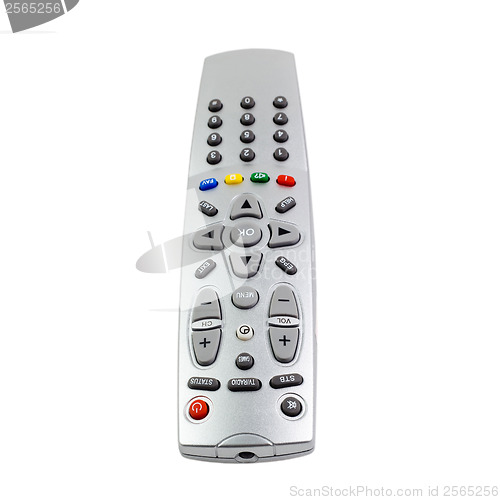 Image of access  remote control tv monitoring support isolated on white b