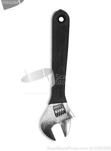 Image of wrench adjustable key tool isolated on white background