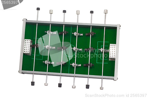Image of table football game is isolated board game clipping path