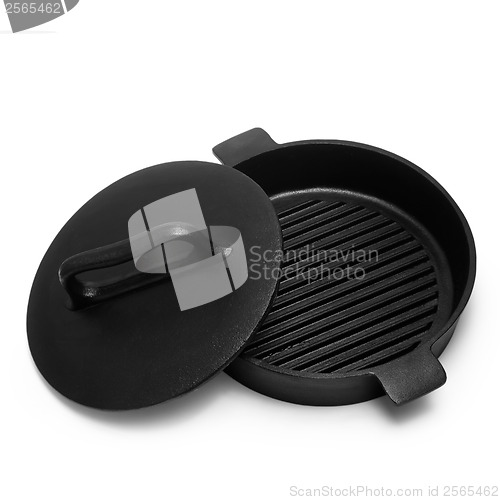 Image of pan grill isolated on white background