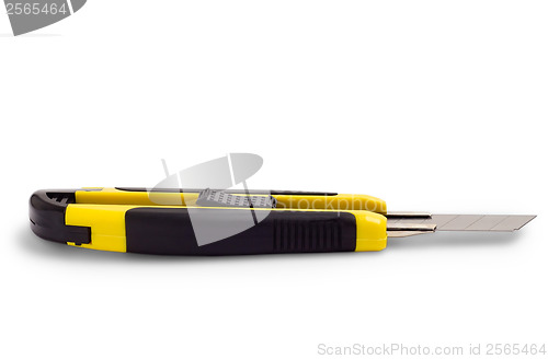 Image of stationery knife isolated on white background