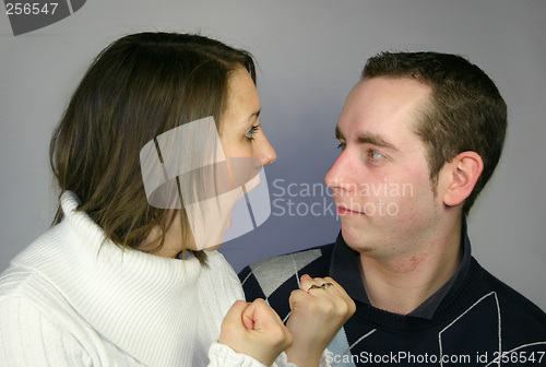 Image of fighting couple