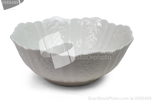 Image of plate empty for food white isolated