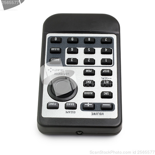 Image of tv black remote control car radio from isolated (clipping path)