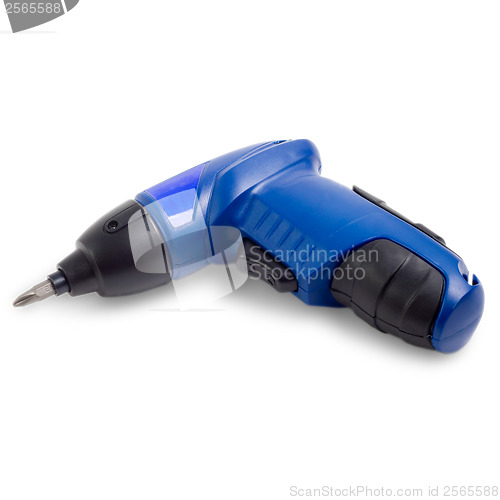 Image of drill machine bit  is isolated on a white background