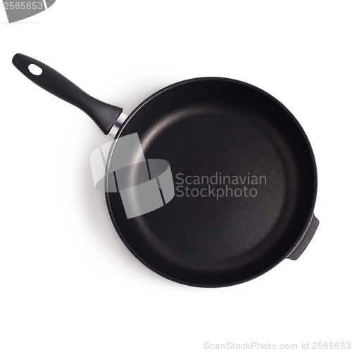Image of pan frying  isolated on white background