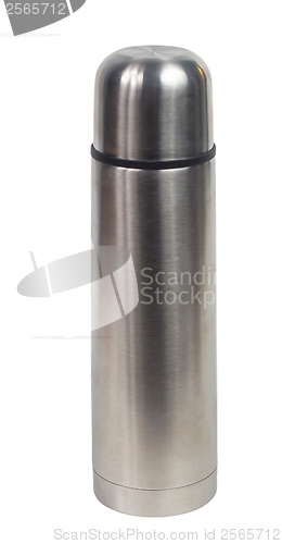 Image of thermos iron isolated on white clipping path