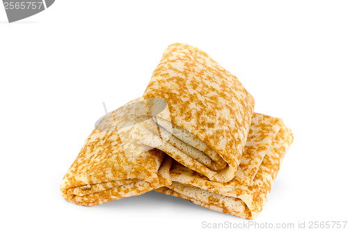 Image of pancakes isolated on a white background