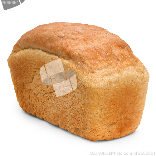 Image of loaf of bread russian isolated on white