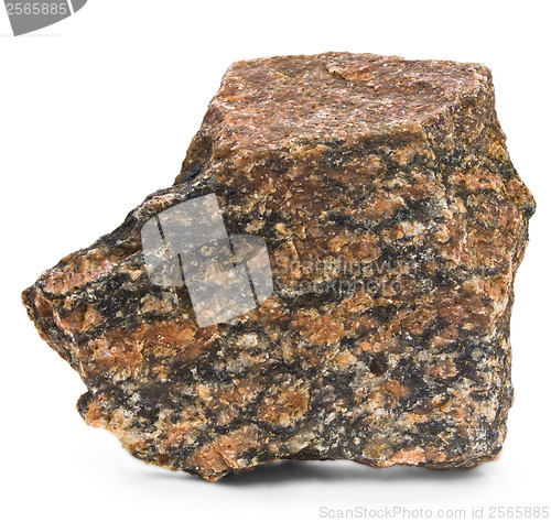 Image of granite brown stone isolated on white background (in my portfoli