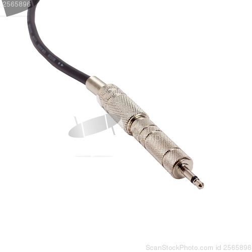 Image of jack macro audio cable isolated on white