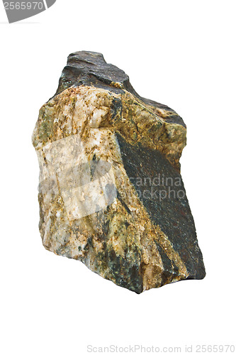 Image of granite spotted stone isolated on white background (in my portfo