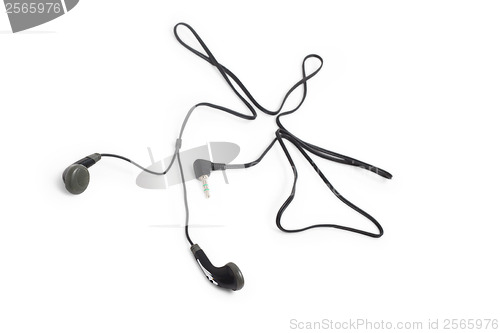 Image of headphones head audio wire music stereo equipment cable phones a