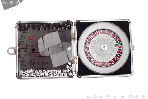 Image of American Roulette table game sealed board clipping path