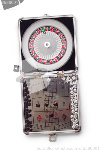 Image of American Roulette table game sealed isolated on white background