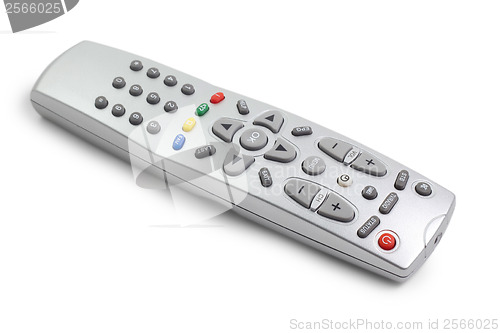 Image of TV remote control isolated on white background