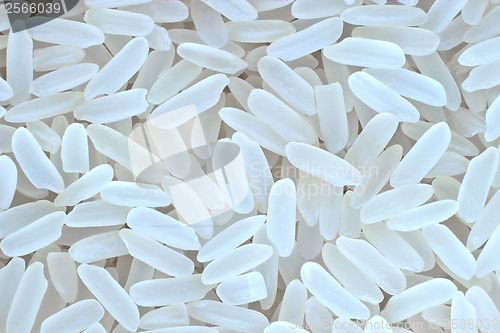 Image of macro rice white steamed dry super background texture
