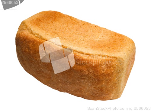 Image of loaf yummy of bread russian isolated on white background (clippi