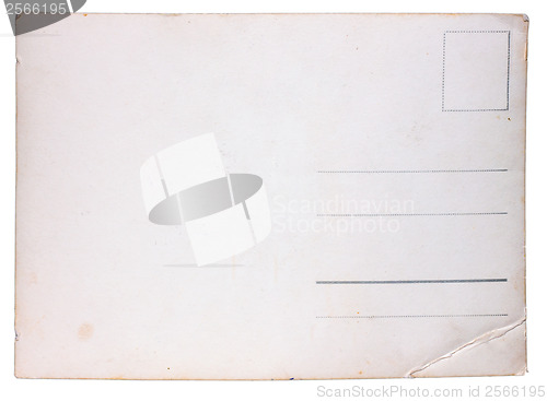 Image of paper texture old vintage postcard from scuffs and scratches