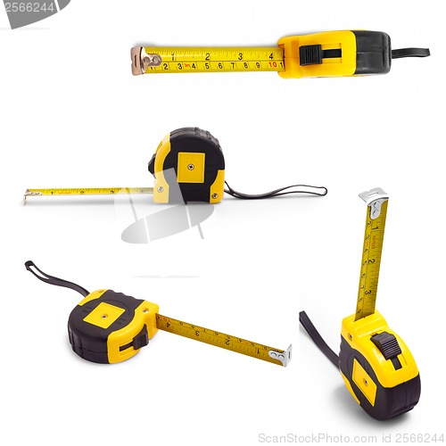 Image of tape set measure isolated tool meter construction