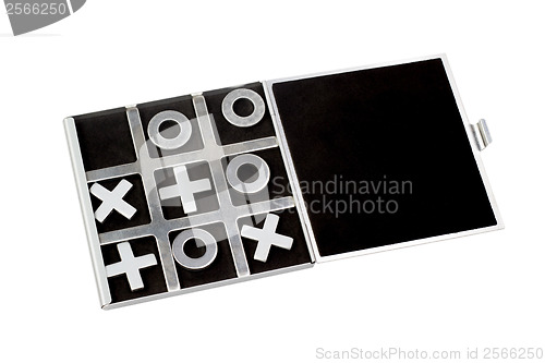 Image of tic-tac-toe symbols of masculine and feminine play clipping path