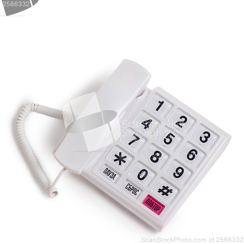 Image of phone isolated call communication on a white background