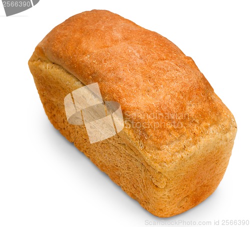 Image of loaf of bread baking delicious isolated background
