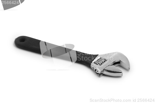 Image of spanner adjustable wrench isolated on a white background