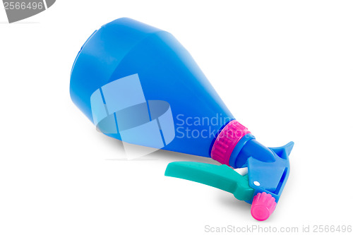 Image of sprayer blue on white background