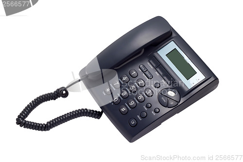 Image of modern business phone isolated on white background clipping path