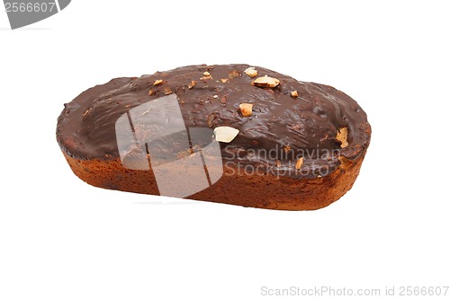 Image of cupcake baking on white background clipping path