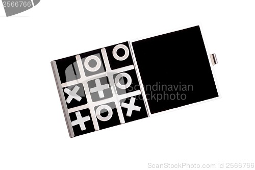 Image of tic-tac-toe black game isolated on white background clipping pat