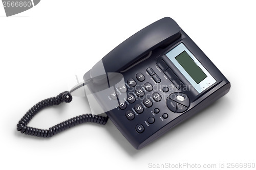 Image of modern business phone isolated on white background