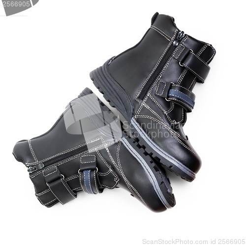 Image of shoes winter isolated on white background