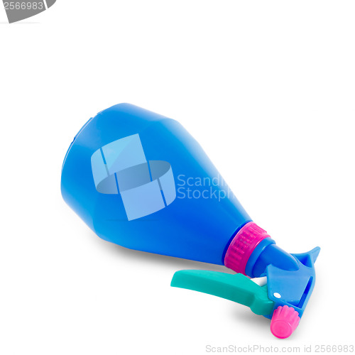 Image of sprayer blue on white background