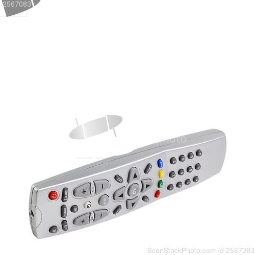 Image of TV remote control isolated on white background