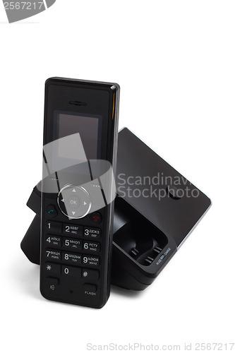 Image of radio technology telephone phone call receiver wireless business