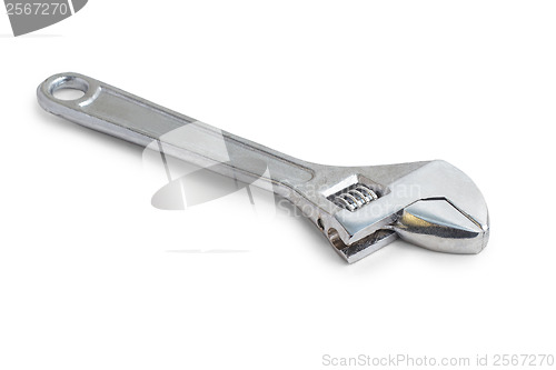 Image of wrench monkey key tool isolated on a white background