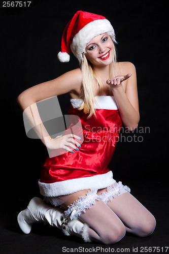 Image of Sexy Woman Santa Claus