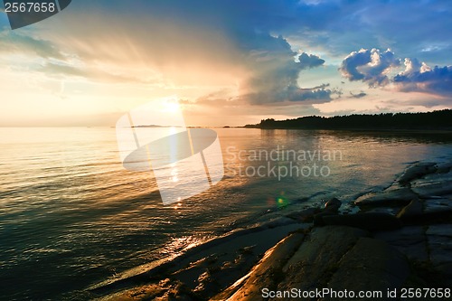 Image of Sea sunset