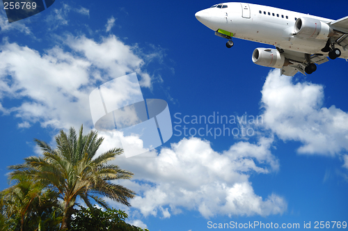 Image of Plane at exotic destination