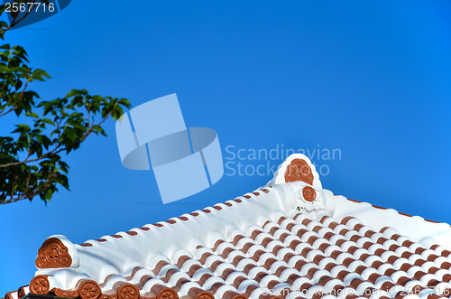 Image of Okinawan tiled roof