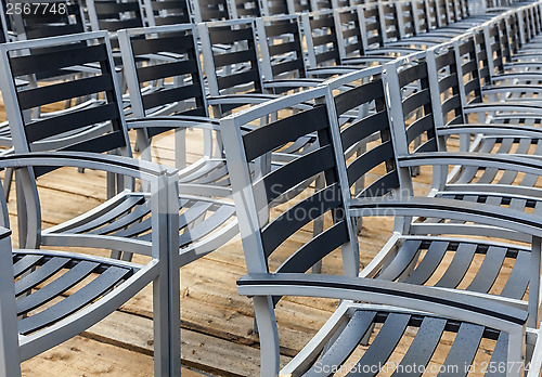 Image of Row of Empty Chairs