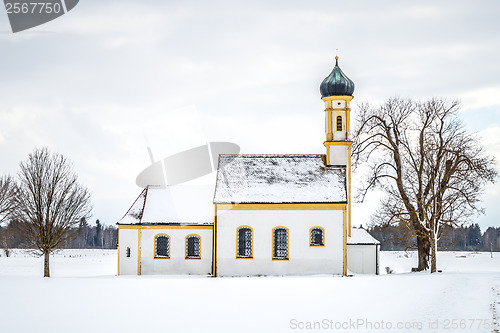 Image of winter scenery church