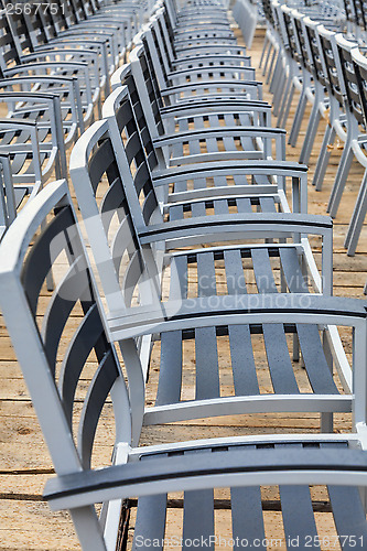 Image of Row of Empty Chairs