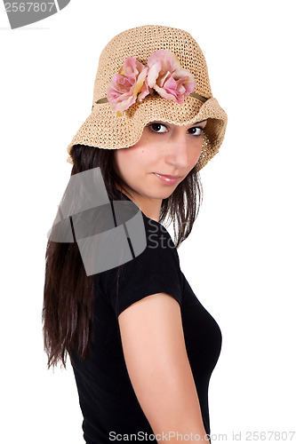 Image of Woman with hat